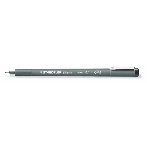 Tusfilc, 0,1 mm, STAEDTLER "Pigment Liner 308", fekete