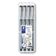   Tusfilc készlet, STAEDTLER "Pigment Liner 308", fekete