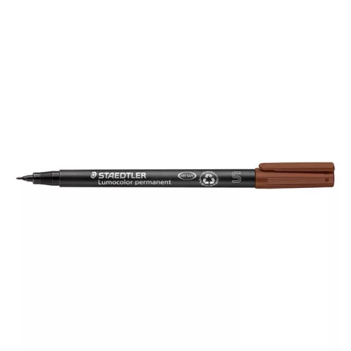 Alkoholos marker, OHP, 0,4 mm, STAEDTLER "Lumocolor® 313 S", barna