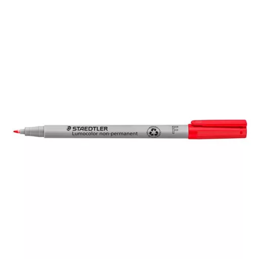 Alkoholmentes marker, OHP, 0,6 mm, STAEDTLER "Lumocolor® 316 F", piros