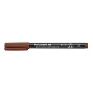   Alkoholos marker, OHP, 1 mm, STAEDTLER "Lumocolor® 317 M", barna