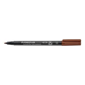   Alkoholos marker, OHP, 1 mm, STAEDTLER "Lumocolor® 317 M", barna
