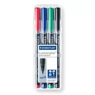   Alkoholos marker készlet, OHP, 1 mm, STAEDTLER "Lumocolor® 317 M", 4 különböző szín