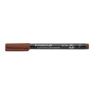   Alkoholos marker, OHP, 0,6 mm, STAEDTLER "Lumocolor® 318 F", barna