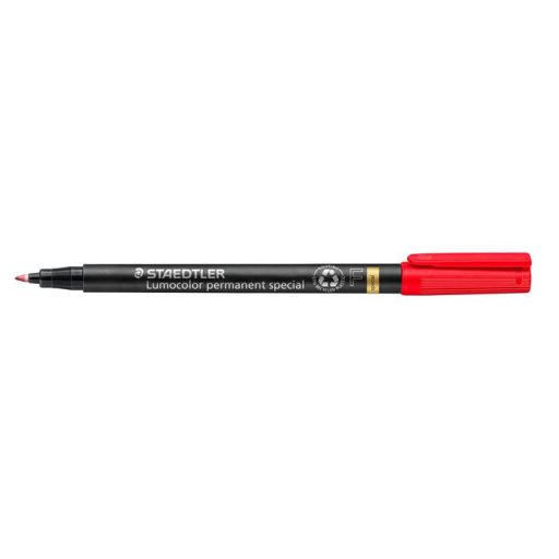 Alkoholos marker, 0,6 mm, STAEDTLER "Lumocolor® special 319 F", piros