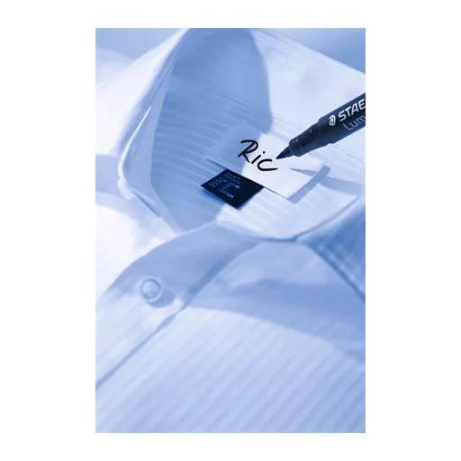 Textil jelölő alkoholos marker, 0,6 mm, kúpos, STAEDTLER "Lumocolor® laundry 319 LM", fekete
