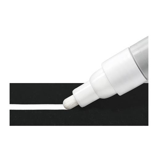 Krétamarker, 2,4 mm, kúpos, STAEDTLER "Lumocolor® 344", fehér