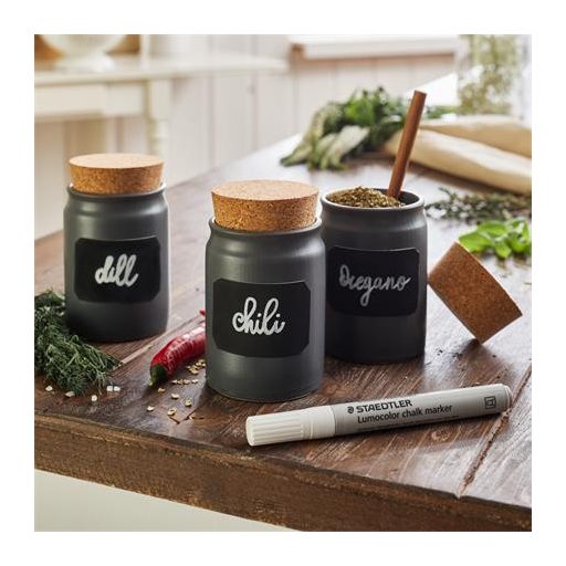 Krétamarker, 2,4 mm, kúpos, STAEDTLER "Lumocolor® 344", fehér