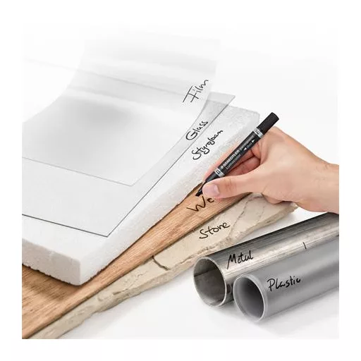 Alkoholos marker, 0,6/1,5 mm, kúpos, kétvégű, STAEDTLER "Lumocolor® duo 348", fekete