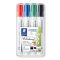 Táblamarker készlet, 2-5 mm, vágott, STAEDTLER "Lumocolor® 351 B", 4 különböző szín
