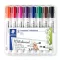 Táblamarker készlet, 2 mm, kúpos, STAEDTLER "Lumocolor® 351", 8 különböző szín