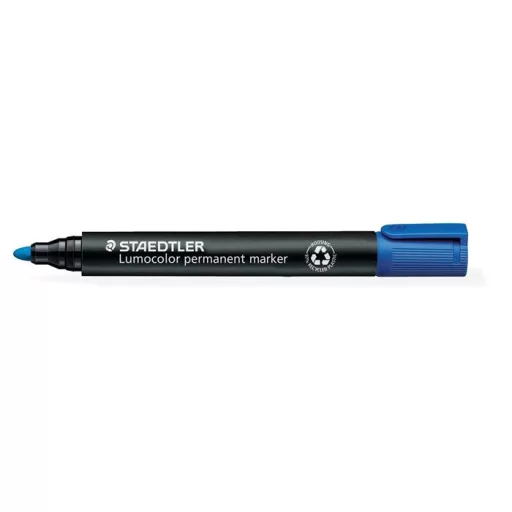 Alkoholos marker, 2 mm, kúpos, STAEDTLER "Lumocolor® 352", kék