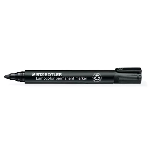 Alkoholos marker, 2 mm, kúpos, STAEDTLER "Lumocolor® 352", fekete