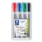 Flipchart marker, 2 mm, kúpos, STAEDTLER "Lumocolor 356", 4 különböző szín