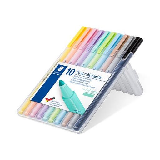 Szövegkiemelő készlet, 1-4 mm, STAEDTLER "362 C", 10 különböző szín