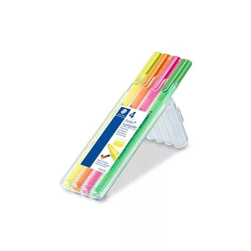 Szövegkiemelő készlet, 1-4 mm, STAEDTLER "Triplus 362", 4 különböző szín