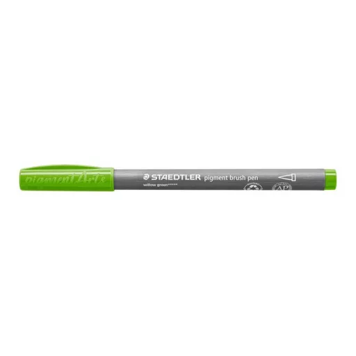 Ecsetirón készlet, STAEDTLER "Pigment brush 371", 12 különböző alapszín