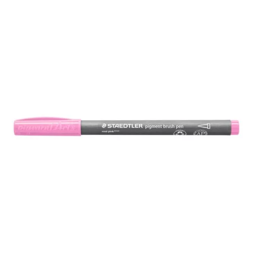 Ecsetirón készlet, STAEDTLER "Pigment brush 371", 12 különböző pasztell szín