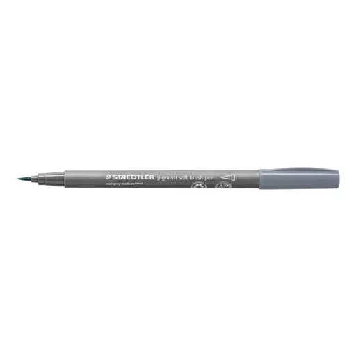 Ecsetirón készlet, STAEDTLER "Pigment 372", 6 különböző fekete és szürke árnyalat