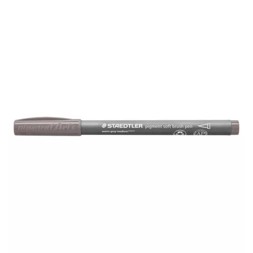 Ecsetirón készlet, STAEDTLER "Pigment 372", 6 különböző fekete és szürke árnyalat