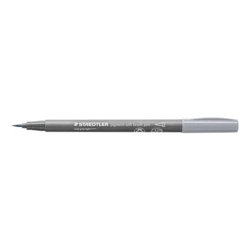 Ecsetirón készlet, STAEDTLER "Pigment 372", 6 különböző fekete és szürke árnyalat