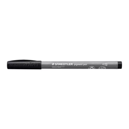 Filctoll, 1 mm, kúpos, 2 db, STAEDTLER® "Pigment pen 376", intenzív fekete