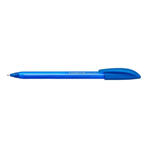 Golyóstoll, 0,3 mm, kupakos, STAEDTLER "Ball 432", kék