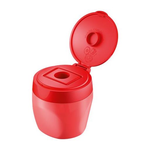 Hegyező, egylyukú, tartályos, STABILO "Woody 3 in 1", piros