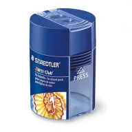   Hegyező, kétlyukú, tartályos, STAEDTLER "Noris 512 F", kék