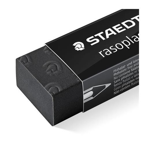 Radír, STAEDTLER "Rasoplast B20", fekete