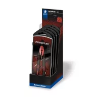   Körző készlet, precíziós, 3 darabos, STAEDTLER "Norix® 555", piros