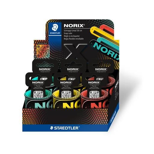 Vonalzó, rugalmas, csuklóra pattintható, 30 cm, STAEDTLER, "Norix® 565"