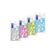   Vonalzókészlet, műanyag, hajlítható, 4 darabos, STAEDTLER "569 PB", vegyes színek