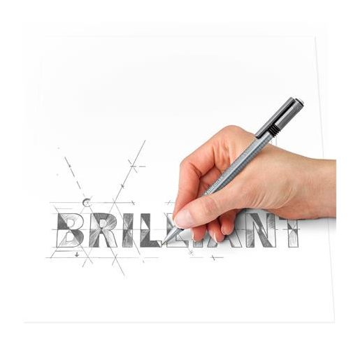 Nyomósirón, 0,5 mm, STAEDTLER "Triplus Micro 774", szürke