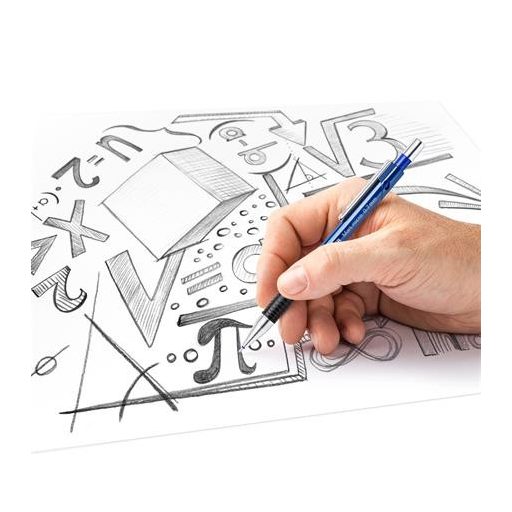 Nyomósirón, 0,7 mm, STAEDTLER "Mars micro 775", kék