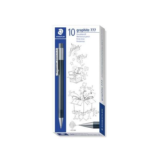 Nyomósirón, 0,5 mm, STAEDTLER "Graphite 777", szürke