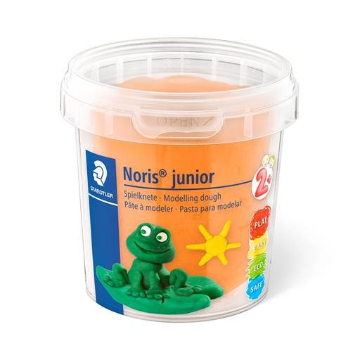 Modellező gyurma készlet, STAEDTLER "Noris® junior 813", 4 különböző neon szín