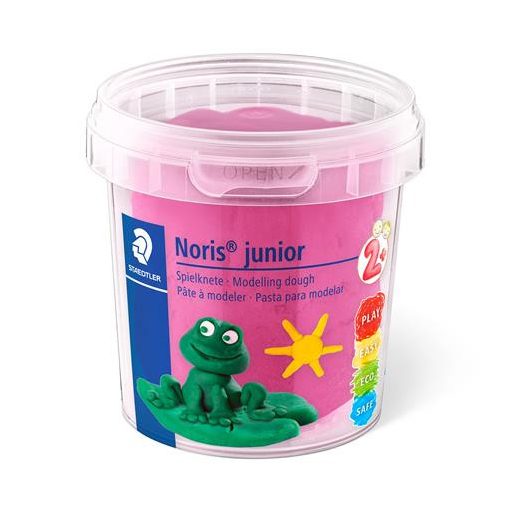 Modellező gyurma készlet, STAEDTLER "Noris® junior 813", 4 különböző neon szín