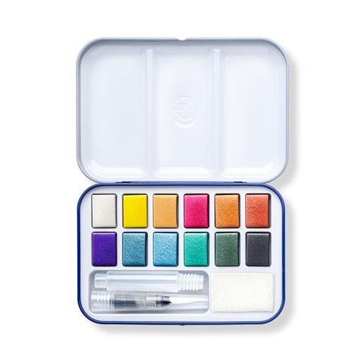 Vízfesték, 12 darabos, STAEDTLER "Noris 888 Design Journey"