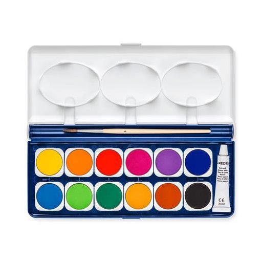 Vízfesték, 12 darabos, STAEDTLER "Noris 888"