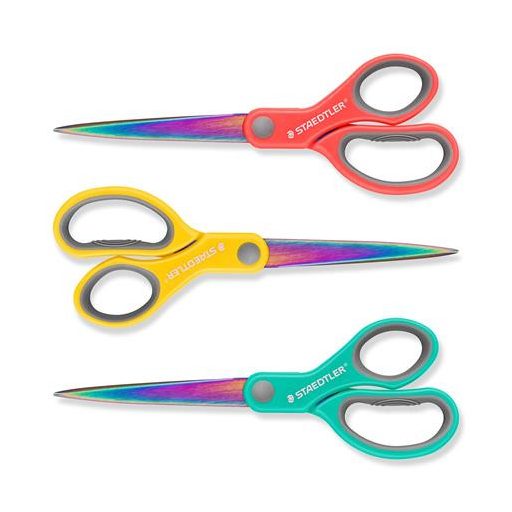 Olló, általános, 21 cm, STAEDTLER "Norix® 965", vegyes színek