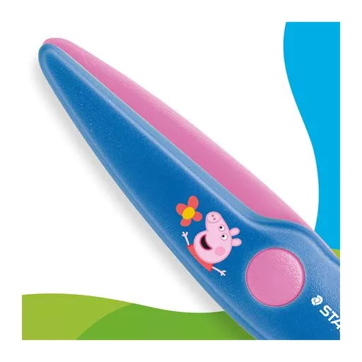 Olló, óvodai, 10 cm, STAEDTLER "Noris® Junior 965", Peppa malac