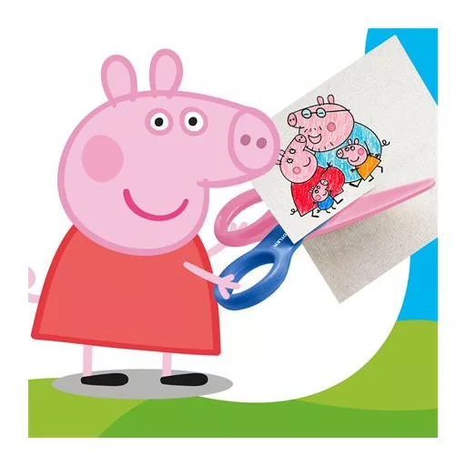 Olló, óvodai, 10 cm, STAEDTLER "Noris® Junior 965", Peppa malac