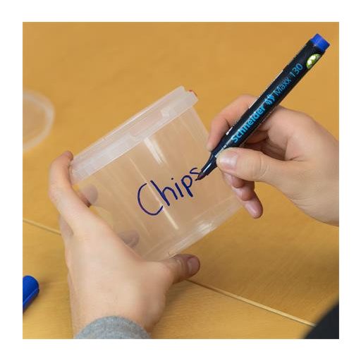 Alkoholos marker, 1-3 mm, kúpos, SCHNEIDER "Maxx 130", piros