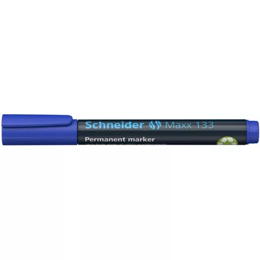 Alkoholos marker, 1-4 mm, vágott, SCHNEIDER "Maxx 133", kék