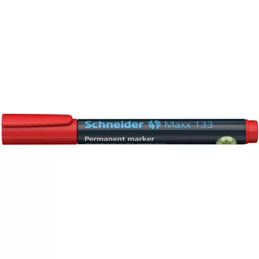 Alkoholos marker, 1-4 mm, vágott, SCHNEIDER "Maxx 133", piros