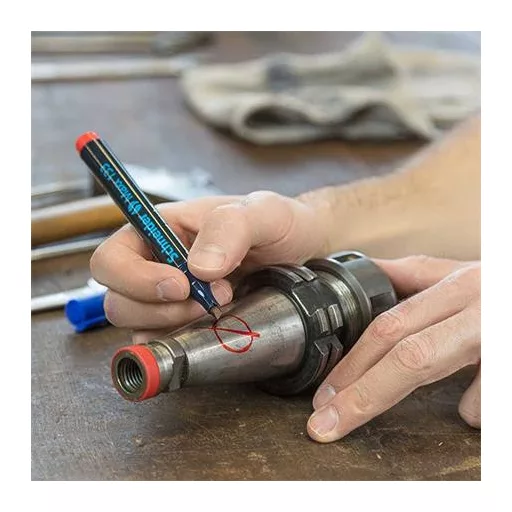 Alkoholos marker, 1-4 mm, vágott, SCHNEIDER "Maxx 133", piros