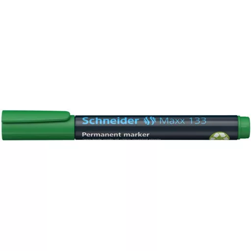 Alkoholos marker, 1-4 mm, vágott, SCHNEIDER "Maxx 133", zöld