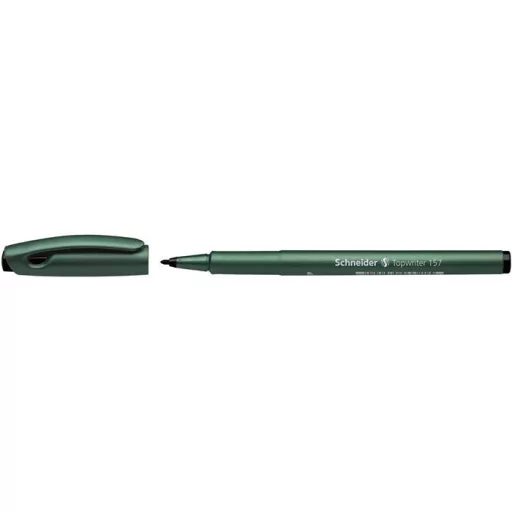 Filctoll, 0,8 mm, SCHNEIDER "Topwriter 157", fekete