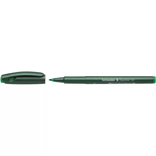 Filctoll, 0,8 mm, SCHNEIDER "Topwriter 157", zöld